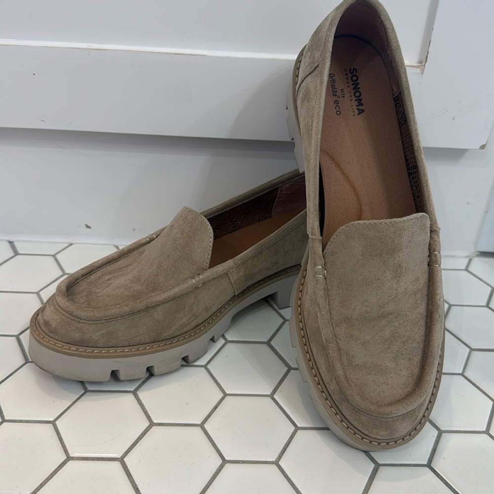 sonoma ortholite eco loafers tan